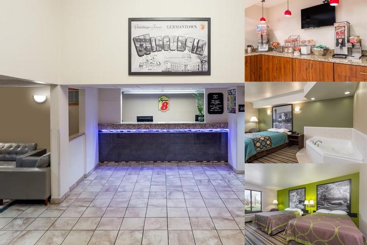Super 8 Germantown Milwaukee photo collage