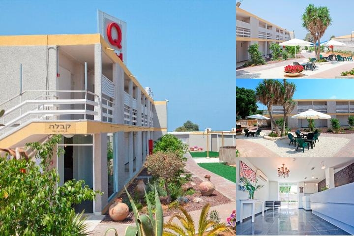 Q Village Poleg Beach photo collage