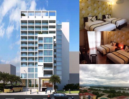 Midtown Hotel Hue photo collage