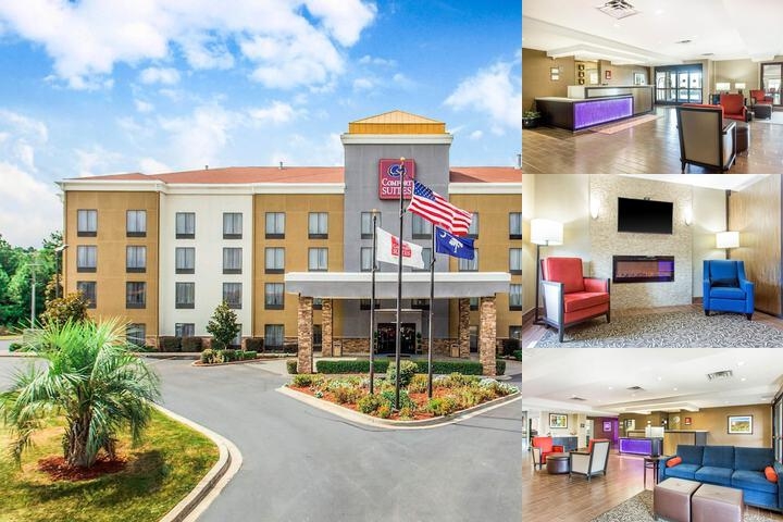 Comfort Suites Clinton near Presbyterian College photo collage