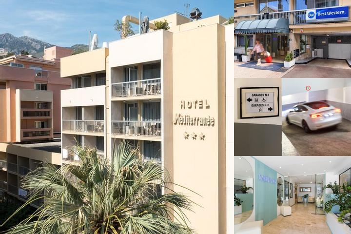 Méditerranée Menton photo collage