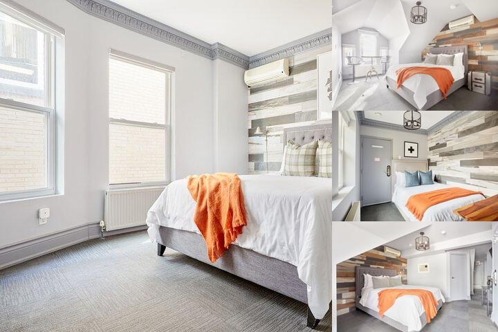 Wellesley Manor Revival Boutique Hotel, EST, 1916 photo collage