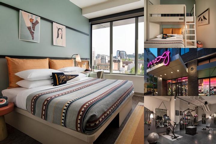 Moxy Portland Downtown photo collage