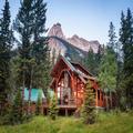 Exterior of Cathedral Mountain Lodge