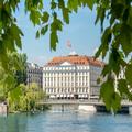 Exterior of Four Seasons Hotel Des Bergues Geneva