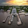 Exterior of Hadley Resort and Marina