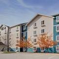 Exterior of Woodspring Suites Des Moines Pleasant Hill