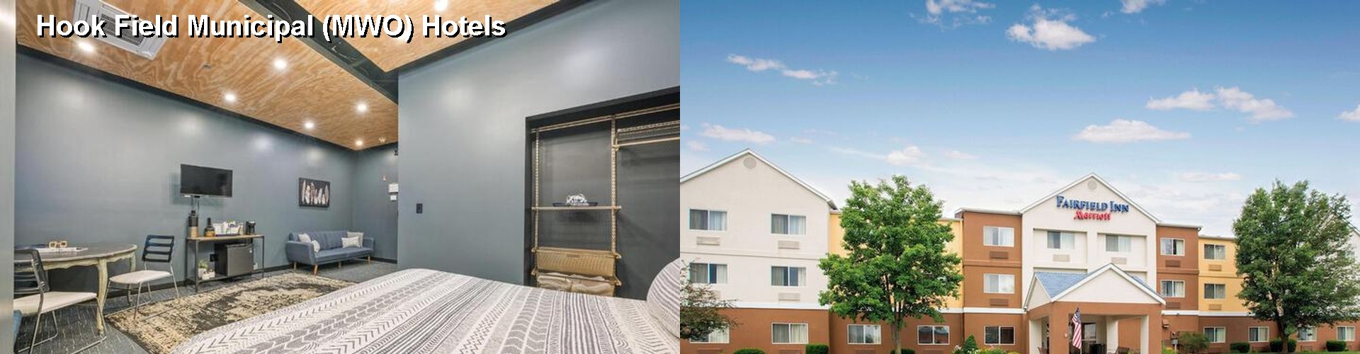 2 Best Hotels near Hook Field Municipal (MWO)