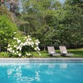 Swimming pool at Manoir Hovey