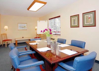 Photo of Boardroom with Kitchen and Separate Liveing Area
