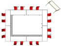 Hollow Square Table Layout