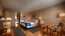 Guest Room King Bed Hardwood Flooring 6 of 7